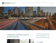 Tablet Screenshot of centriccapitaladvisors.com